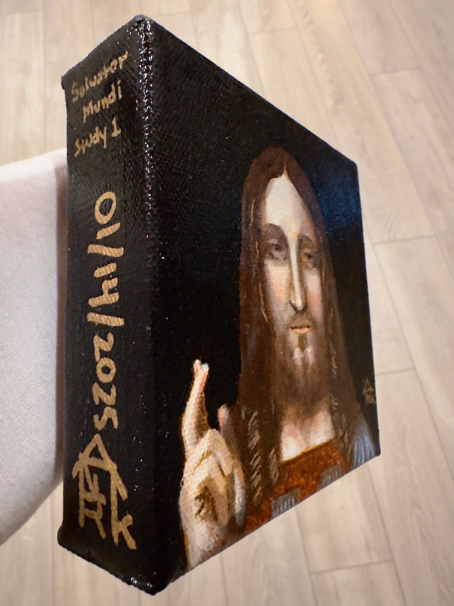 Salvator Mundi Study 1 (Original Painting 1 of 1)