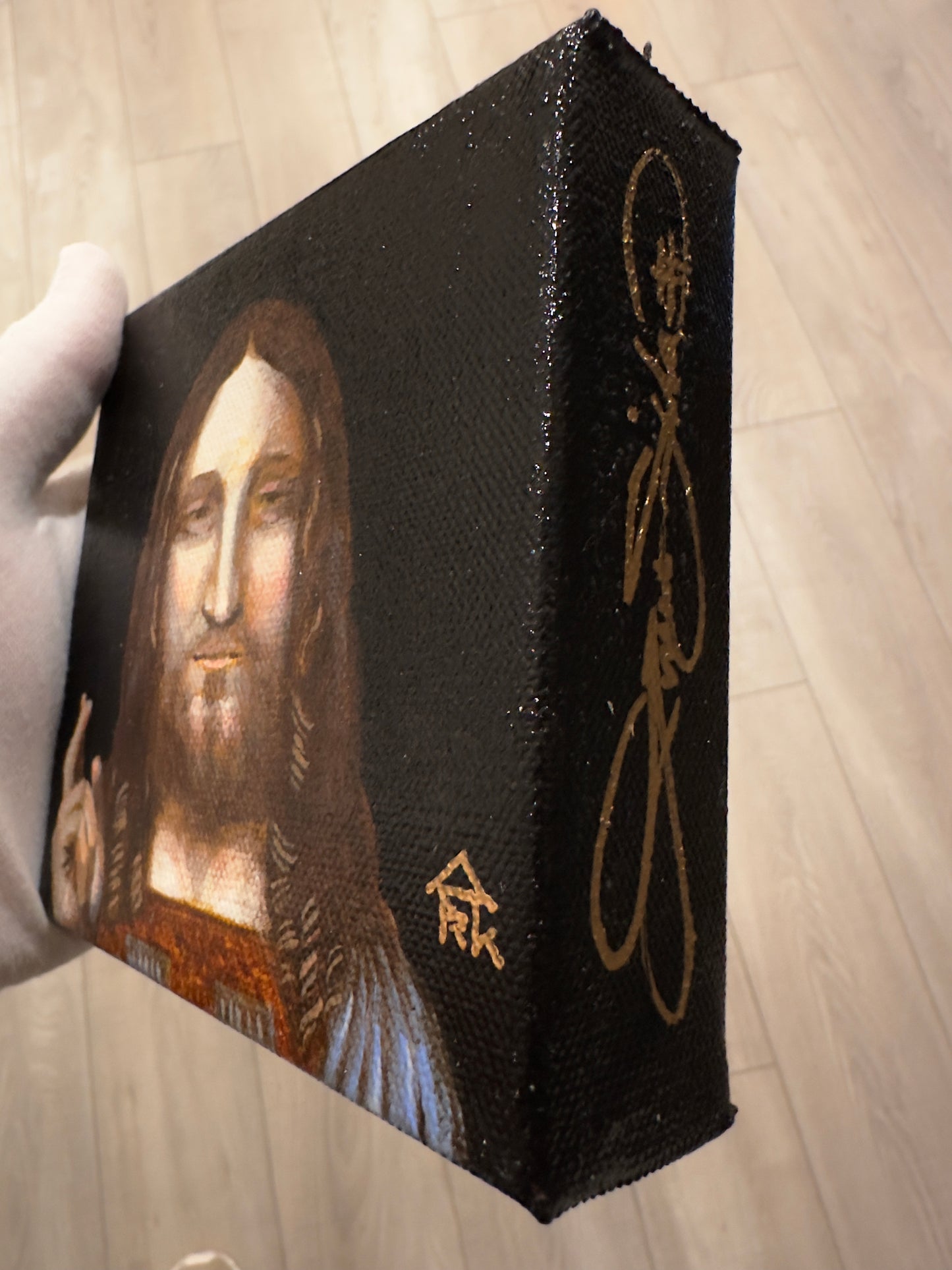 Salvator Mundi Study 1 (Original Painting 1 of 1)