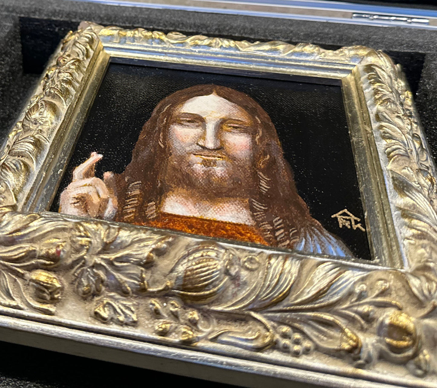 Salvator Mundi Study 1 (Original Painting 1 of 1)